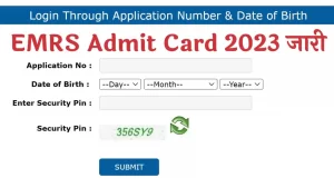 EMRS Admit Card 2023