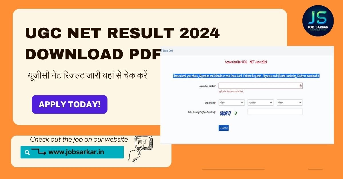 ugc net result 2024 download pdf