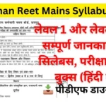 Rajasthan Reet Mains Syllabus Pdf Download
