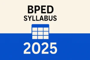 BPED Syllabus 2025