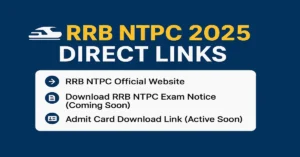 Railway RRB NTPC Exam Date 2025