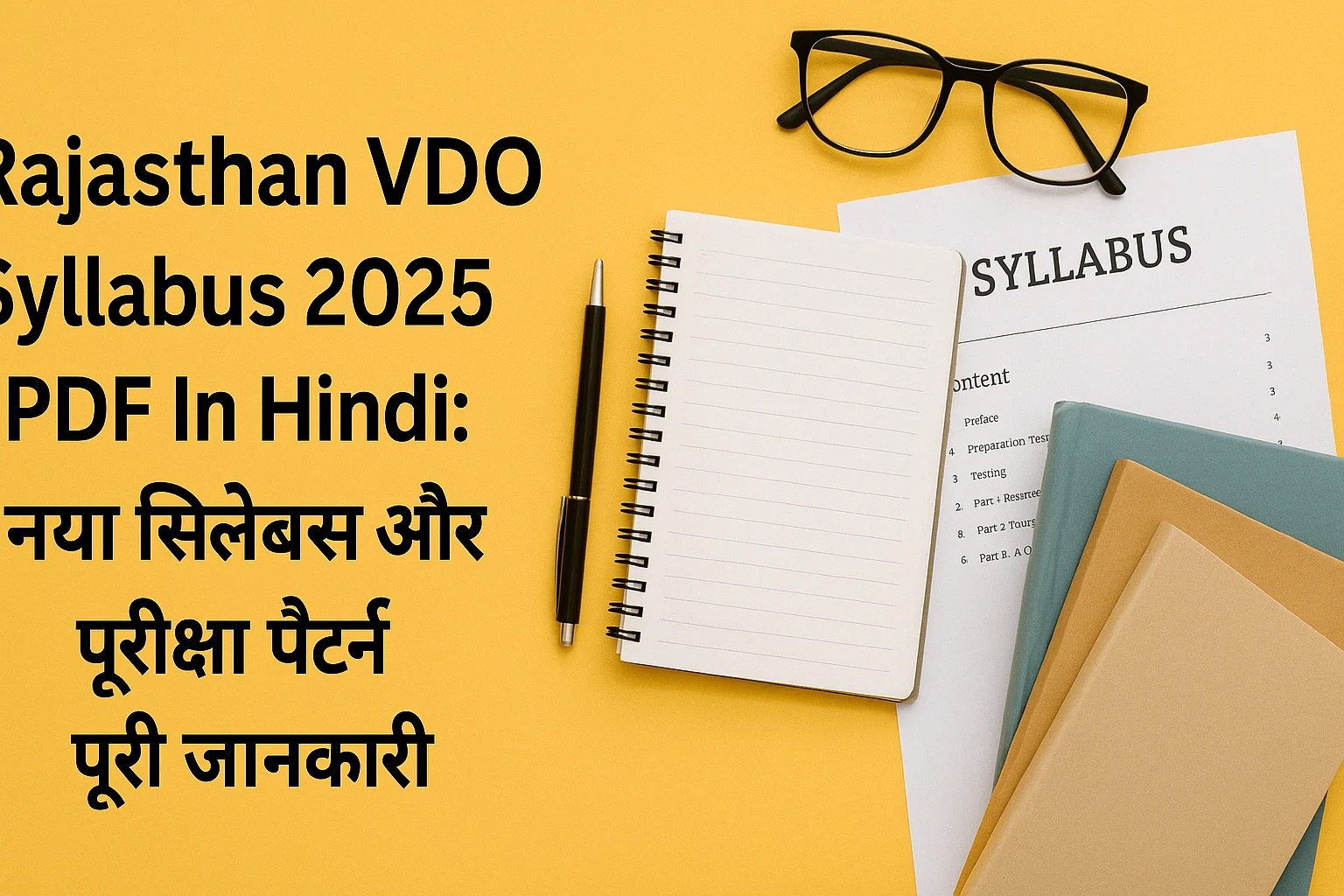 Rajasthan VDO Syllabus 2025