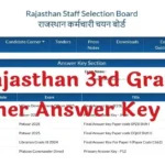 Rajasthan 3rd Grade Teacher Answer Key 2026 Download