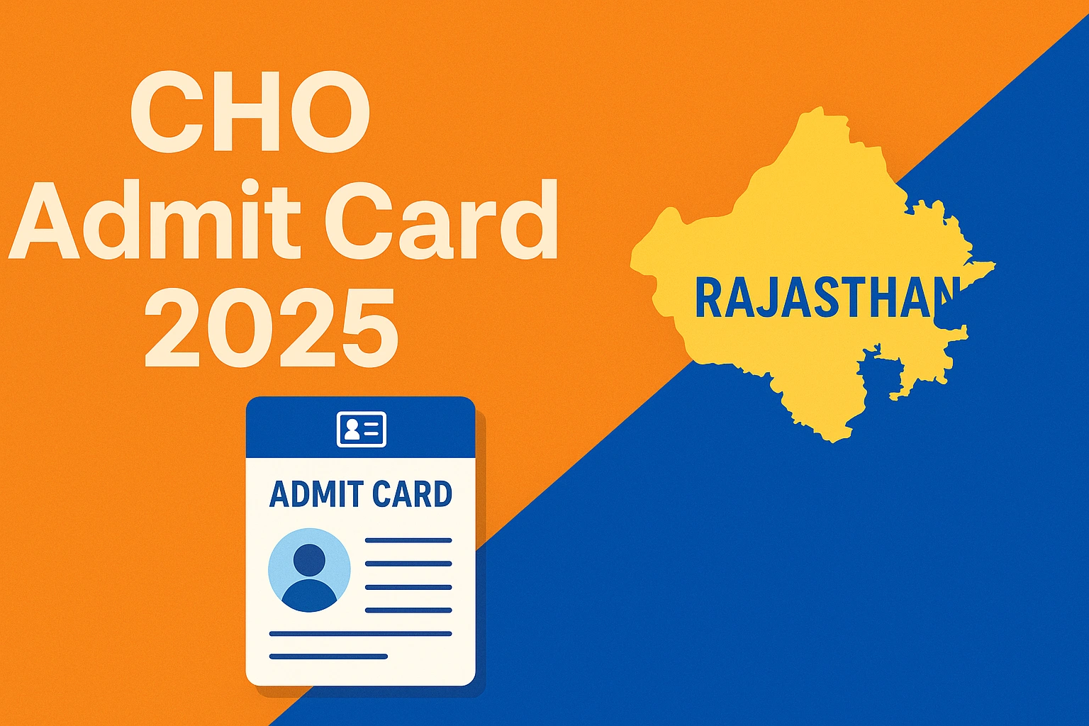 Rajasthan CHO Admit Card 2025: राजस्थान सीएचओ परीक्षा 8 जून को, एडमिट कार्ड यहां से डाउनलोड करें