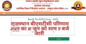 Rajasthan BSTC Result 2025
