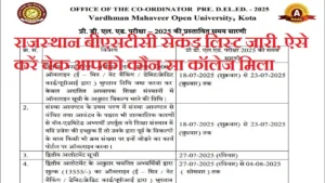 Rajasthan BSTC 2nd List 2025: राजस्थान बीएसटीसी सेकंड लिस्ट जारी, ऐसे करें चेक आपको कौन सा कॉलेज मिला