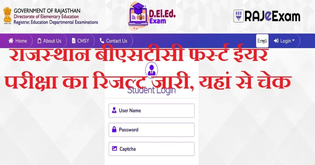 Rajasthan DElED 1st Year Result 2025 जारी | शाला दर्पण से रिजल्ट ऐसे करें चेक