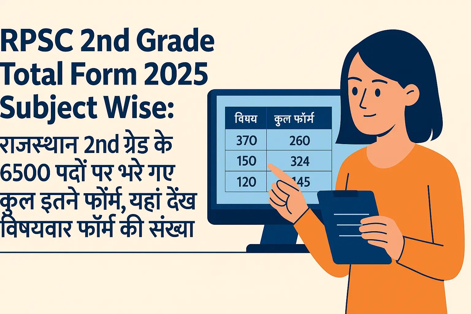 RPSC 2nd Grade Total Form 2025 Subject Wise: राजस्थान 2nd ग्रेड के 6500 पदों पर सवा 12 लाख आवेदन, देखें विषयवार फॉर्म की संख्या