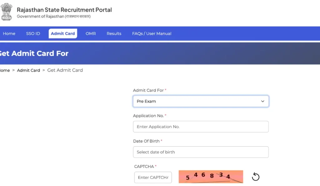 RSSB Agriculture Supervisor Admit Card 2026 pdf Download