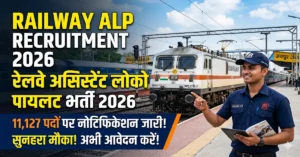 Railway ALP Recruitment 2026 apply now