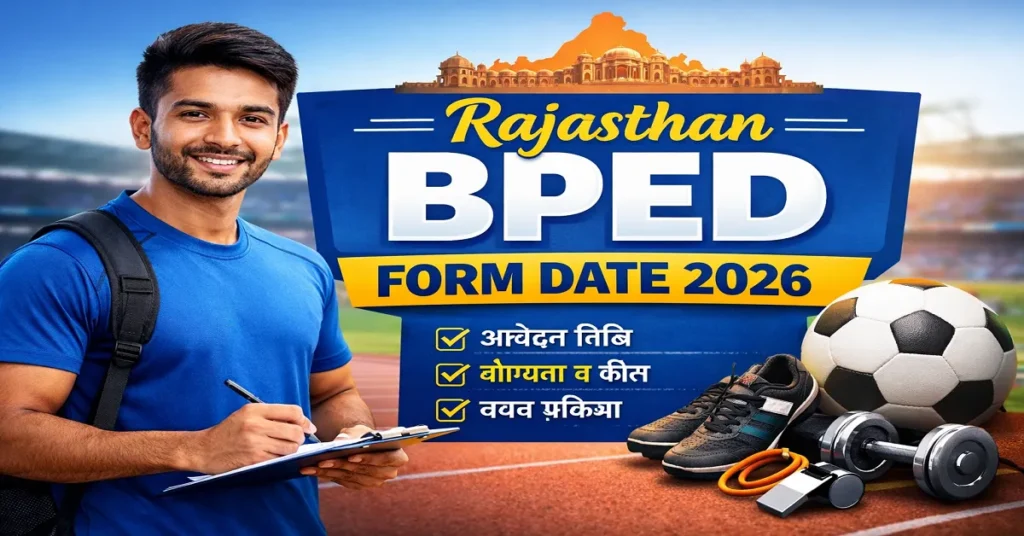 Rajasthan BPED Form Date 2026